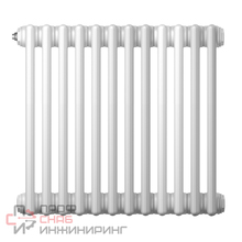 Радиатор труб. Zehnder Charleston 3050, 18 сек.1/2 ниж.подк. RAL9016 (кроншт.в компл)