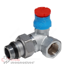 Угловой термостатический клапан 2-плоскостной 1/2" x 1/2" - лев. Giacomini