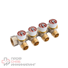 Коллектор Icma с отсекающими кранами 3/4" м/р 1/2" н/р 37.5 мм 227