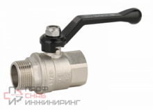 Кран шаровой полнопроходной ВР-НР, рычаг из алюминия 1/2" x 1/2" Gappo
