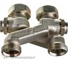 Перекрестие "Х" RIFAR с запорным вентилем Герц G3/4", 50 мм