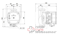 Насос Grundfos ALPHA1 L 25-60 130 1x230V 50Hz 6H