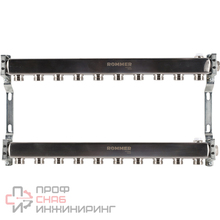 Коллектор Rommer из нержавеющей стали для радиаторной разводки 10 выходов