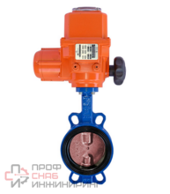 Затвор поворотный чугунный EPDM Ду250 Ру16 эл/п Tecofi VPI4448-B04EP0250