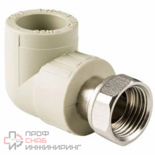 Угольник с накидной гайкой PPR РОСТУРПЛАСТ D20х3/4 мм