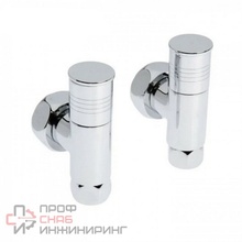 Кран шаровый приборный угловой TIM ВВ 1 х 1/2, круглый, хром с американкой