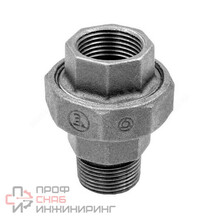 Соединитель Fittex PLUS чугун американка Ду15 (1/2") м/р конусный