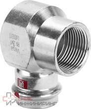 Угольник 90° 22-3/4", Viega Prestabo, 1114.2, пресс-резьба, вн., сталь оцинкованная