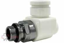 Вентиль запорный SR Rubinetterie прямой серия "Prestige & Minimal" 1/2", цвет белый