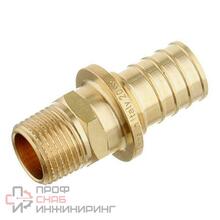 Переходник с наружной резьбой STOUT 32 x R 3/4" латунь