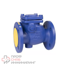 Клапан обратный чугун поворотный Ду100 Ру16 Zetkama