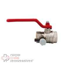 Кран Itap 115 шаровой муфтовый полнопроходной со спускным устройством рычаг 1/2