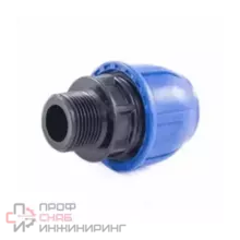 Муфта РосТурПласт ПЭ компресс Дн20х3/4" НР Ру16 11496