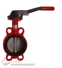 Дисковый поворотный затвор ADL Гранвэл Ду65 Ру16 межфланцевый ЗПТС-FL-3 с рукояткой