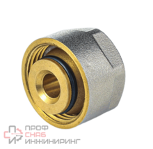 Евроконус PE-X/PE-RT латунь обжим Дн16х2,2х3/4" нак/г Aquasfera 5022-02