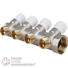 Коллектор распределительный Stout SMB 6851 1" 4 выхода 1/2"