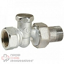 Клапан запорный для радиатора Giacomini R17DX003 Ду15 Ру16 ВР прямой