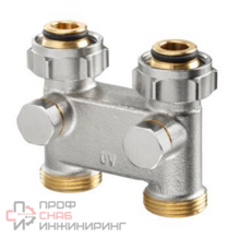 Перепускной узел прямой Oventrop G ¾ НГ x G ¾ НР