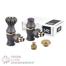 Комплект SR Rubinetterie Liberty 1/2” x 3/4” угловой антрацит