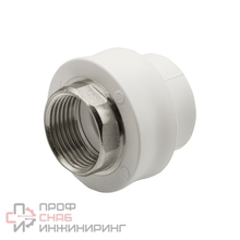 Муфта комбинированная Акватек ВР 32х1" под ключ белый