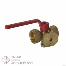 Кран для манометра 3-ходовой Пензапромарматура DN15 PN16 ВР G1/2" с рукояткой