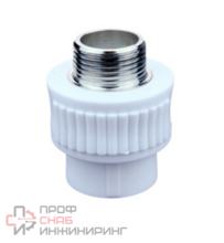 Муфта прямая комбинированная 20 х 3/4"M Vieir