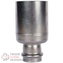 Муфта переходная Rommer ВПр-НПр 54х28 из нержавеющей стали