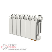 Радиатор Теплоприбор биметаллический БР1-200/06, с межосевым расстоянием 200мм, 6 секций боковое