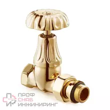 Клапан SR Rubinetterie прямой серия Floral Old Style 1/2, цвет золото