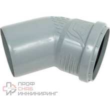 Отвод РосТурПласт ВК ПП 75х45 серый РТП