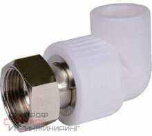 Угольник с накидной гайкой PPR РОСТУРПЛАСТ D32х1 1/4 мм