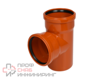 Тройник наружный канализационный КОНТУР ОРАНЖ D110/110-90гр
