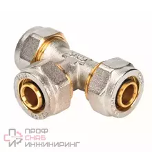 Тройник 20-16-20, Henco A, 28, обжим-обжим, латунь