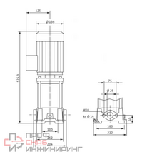Насос Wilo MVIL 108-16/E/1-230-50-2