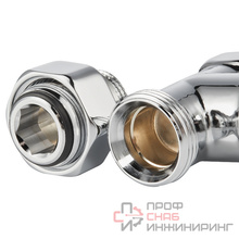 Набор термостатический для радиатора осевой ROYAL THERMO Design Pro 15 мм М30х1,5 (Хром)