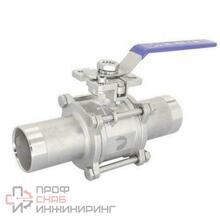 Кран шаровой Newkey приварной трехсоставной под привод нержавеющий (3PC)  AISI304 DN50 (2")  (CF8) PN25