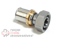 Муфта, НГ EK, 3/4", 20 x 2, латунь, никелированная Giacomini