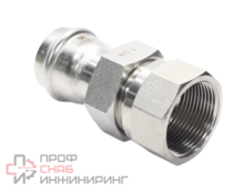 Американка 35-1 1/4", WAAG Heavy Inox, пресс-резьба, вн., сталь нержавеющая