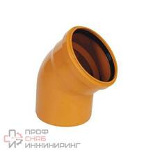 Отвод PP-B коричневый б/н Дн110х45гр в/к РосТурПласт 36655
