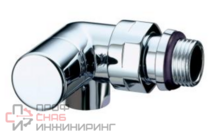 Вентиль запорный трехосевой левосторонний TopFAR 1/2" ВР, EPDM, серебро