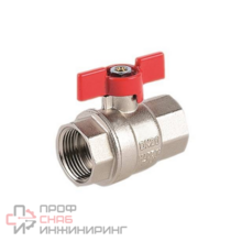 Кран шаровой ViEiR 3/4" F/F (бабочка)  никель