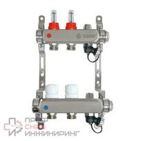 Коллекторная группа (нерж.сталь) 1x3/4x2 вых. с расходомерами, регулир.клапанами, ручным воздух-ом TAEN