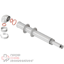 Комплект дымохода ROMMER АНТИЛЕД 60/100 1220мм хомут в комплекте