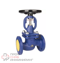 Клапан запорный чугун Ду15 Ру16 фланцевый сильфонный Zetkama
