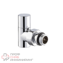 Вентиль SR Rubinetterie угловой серия "Tondera Light", ручной 1/2", цвет хром