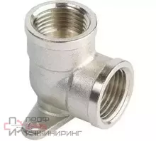 Уголок латунь с креплением Altstream 1/2" ВР никель