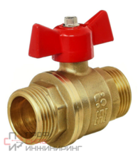 Кран шаровой Баз 11Б27п1 Dn25 Pn40 нр/нр бабочка, серия Standart