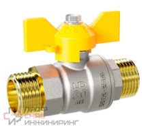 Шаровой кран LD Pride 47.15.Н-Н.Б GAS с биркой