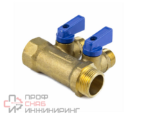 Коллектор лат шар/к син 3/4" м/р 2в 1/2" н/р 35мм Aquasfera 9025-01
