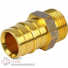 Муфта PE-X лат радиал Дн25х3/4" НР Q&E Uponor